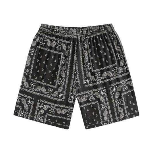 Black Bandana Swim Shorts