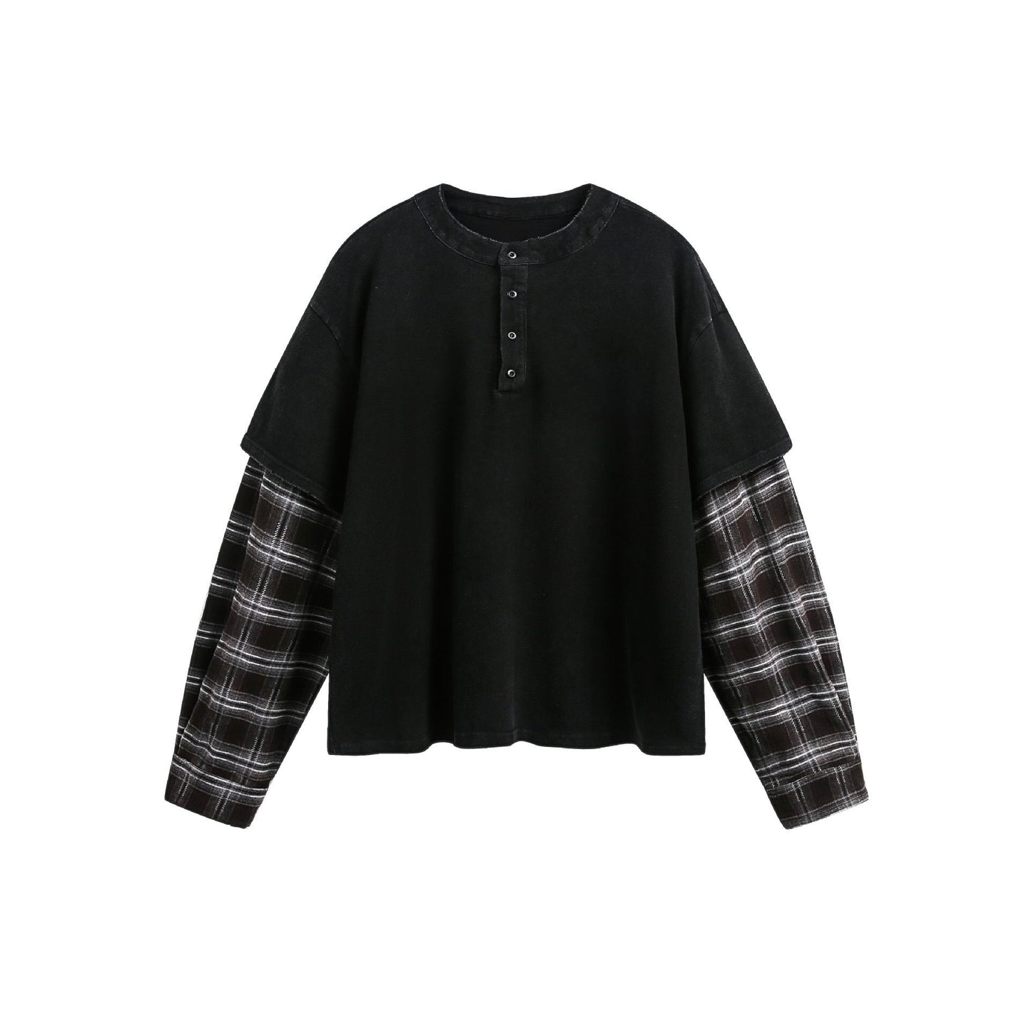 Black Checkers Long Sleeve