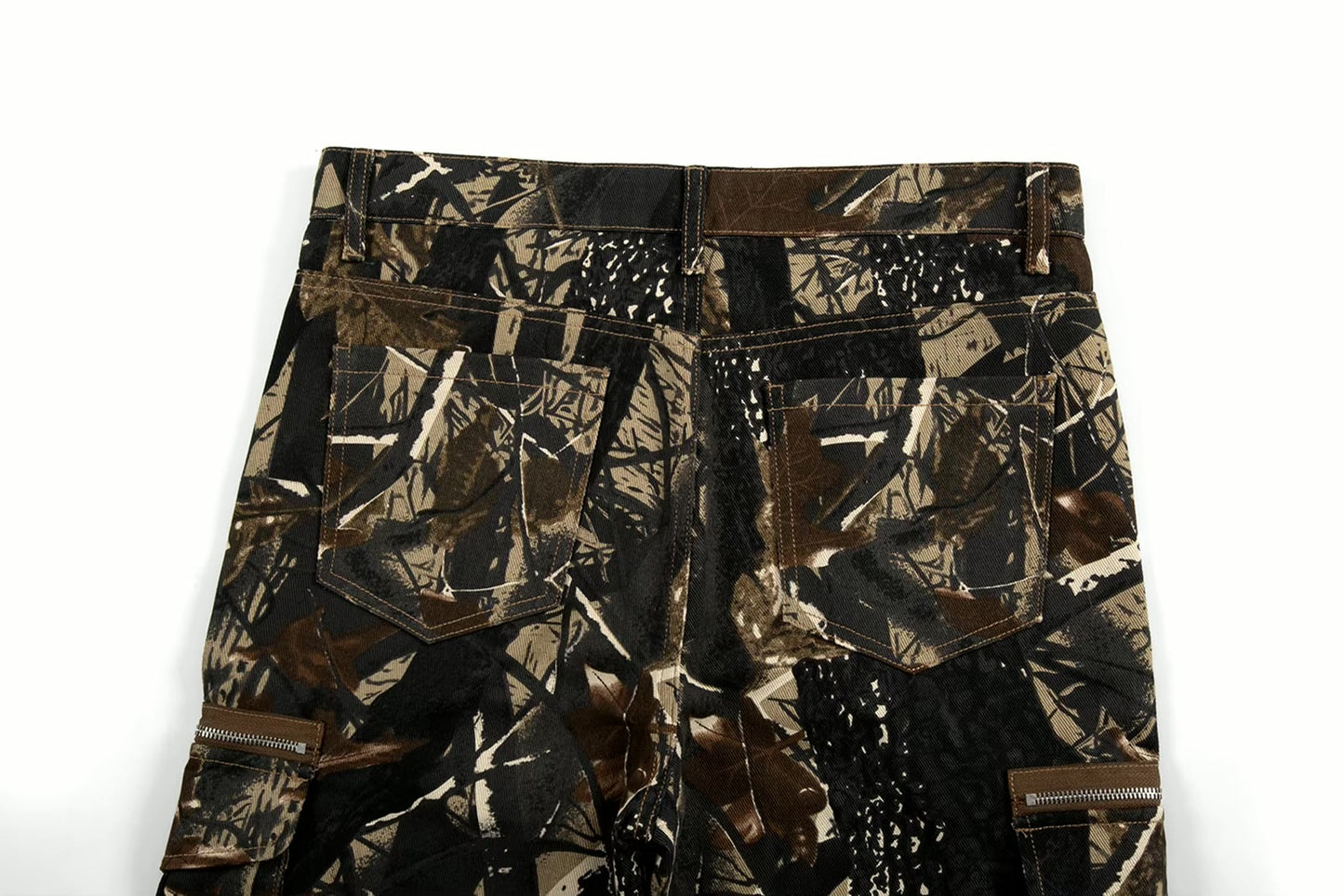 Brown Forest Flare Jeans