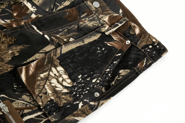 Brown Forest Flare Jeans