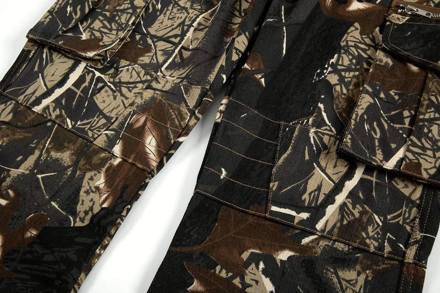 Brown Forest Flare Jeans