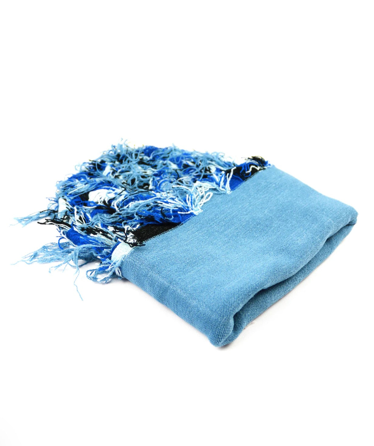 Frayed Blue Balaclava