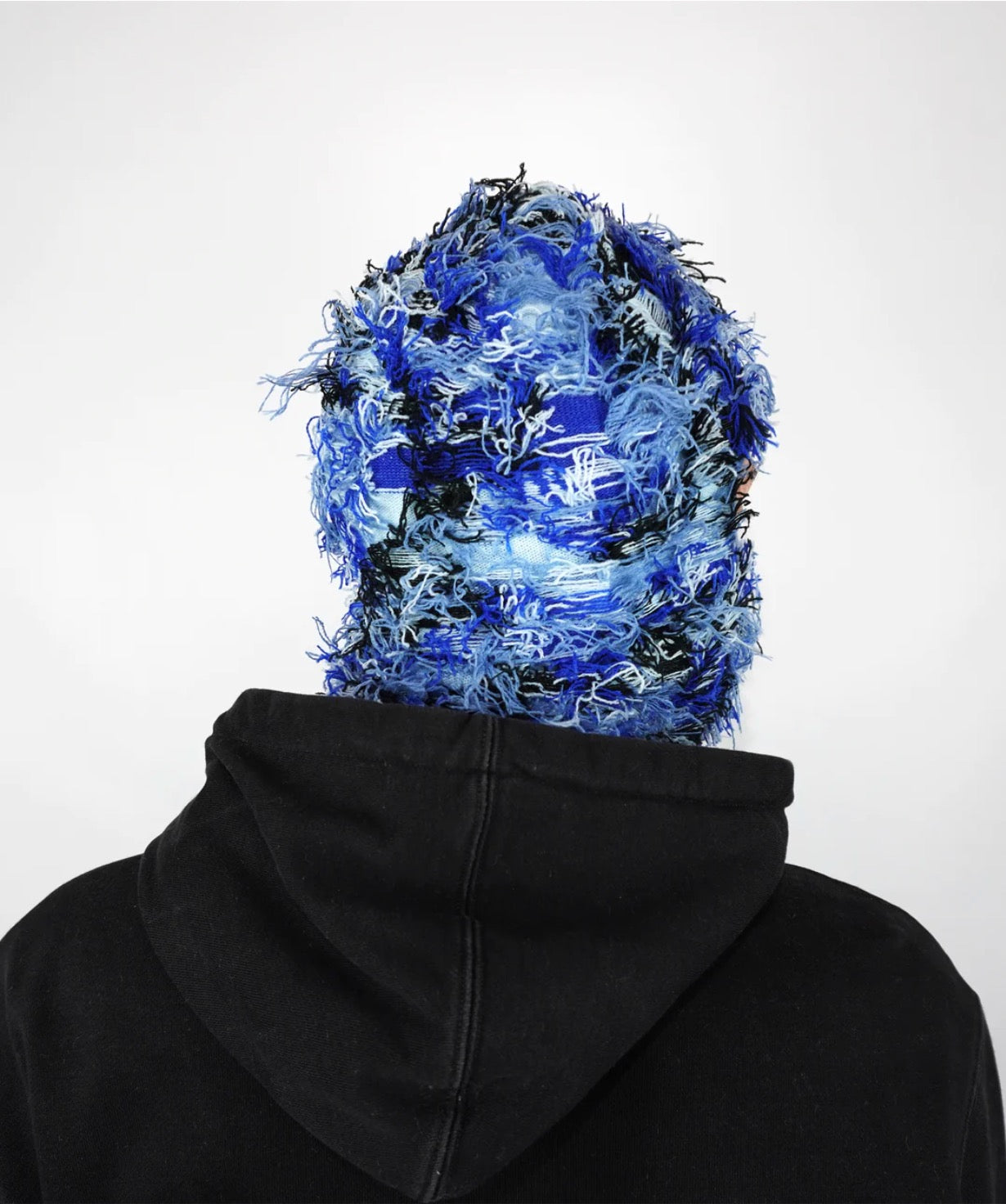 Frayed Blue Balaclava