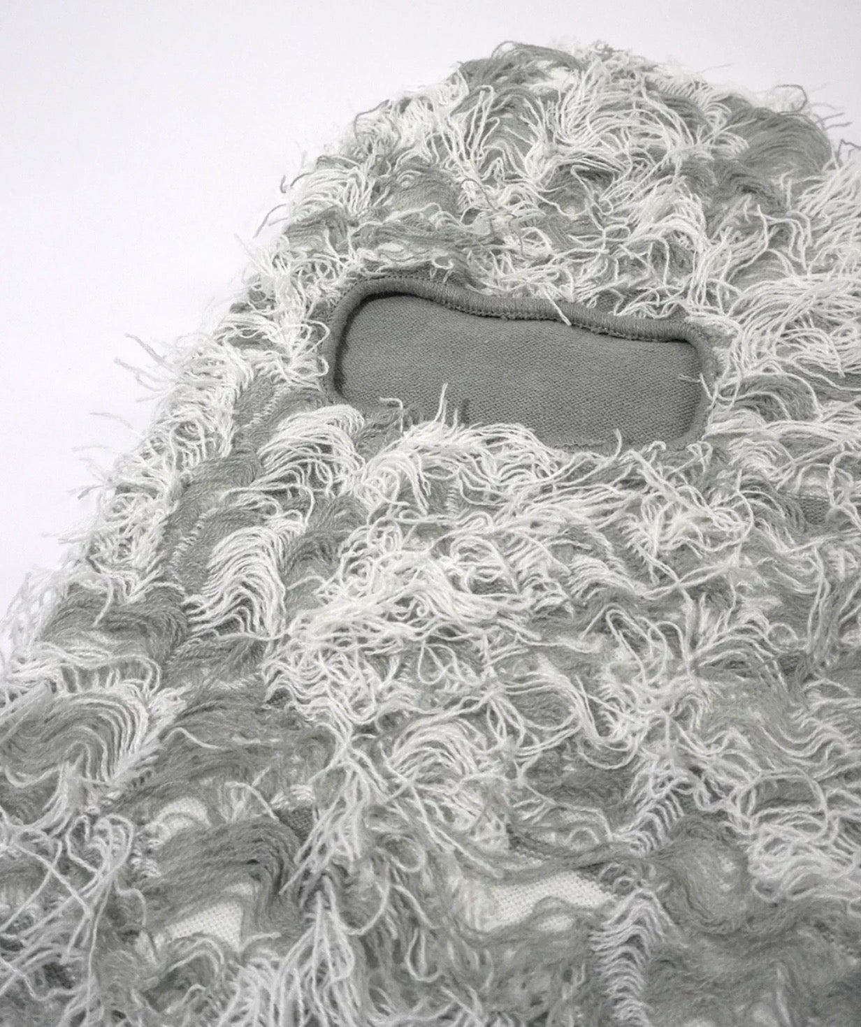 Frayed Grey Balaclava