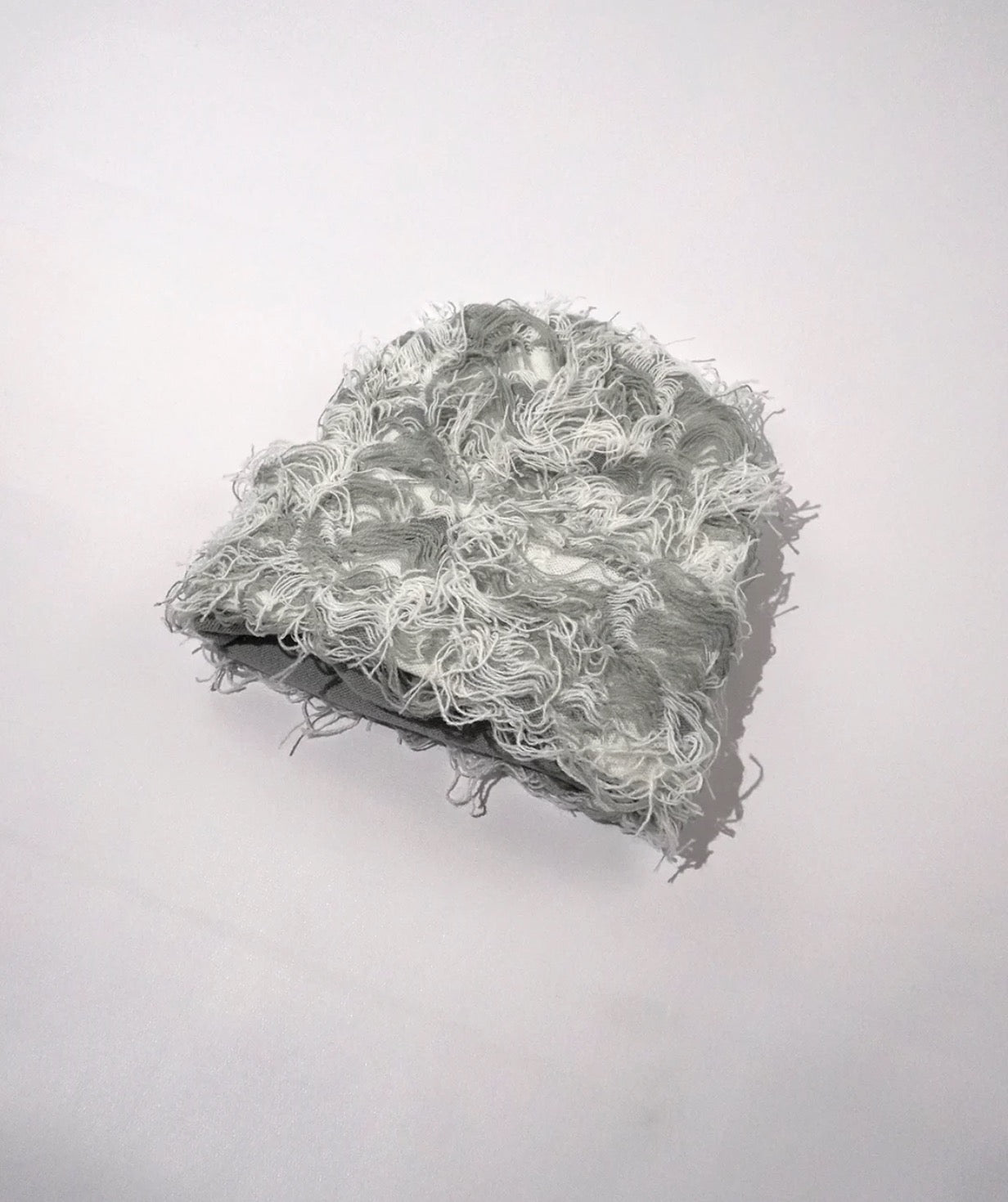 Frayed Grey Balaclava