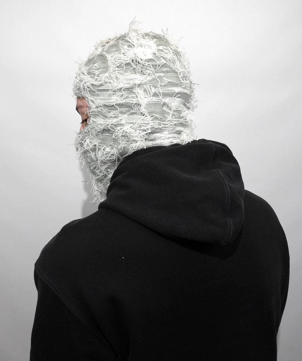 Frayed Grey Balaclava