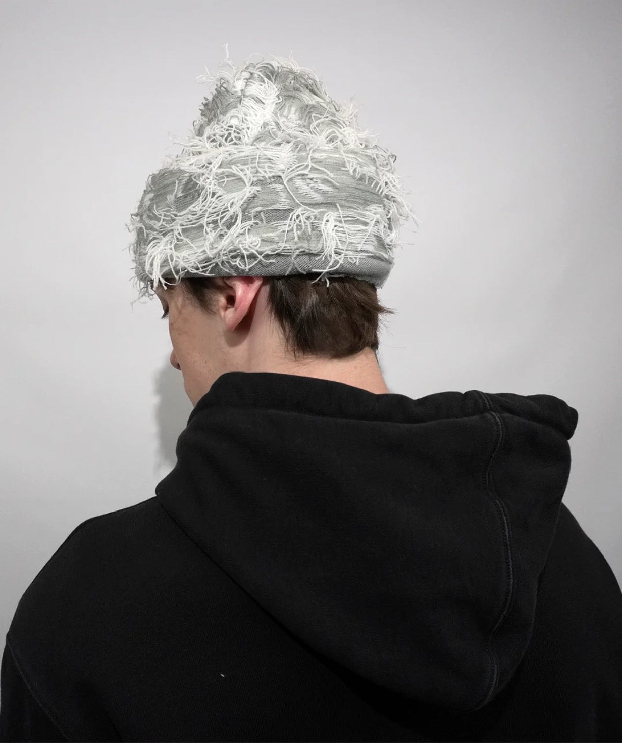 Frayed Grey Balaclava