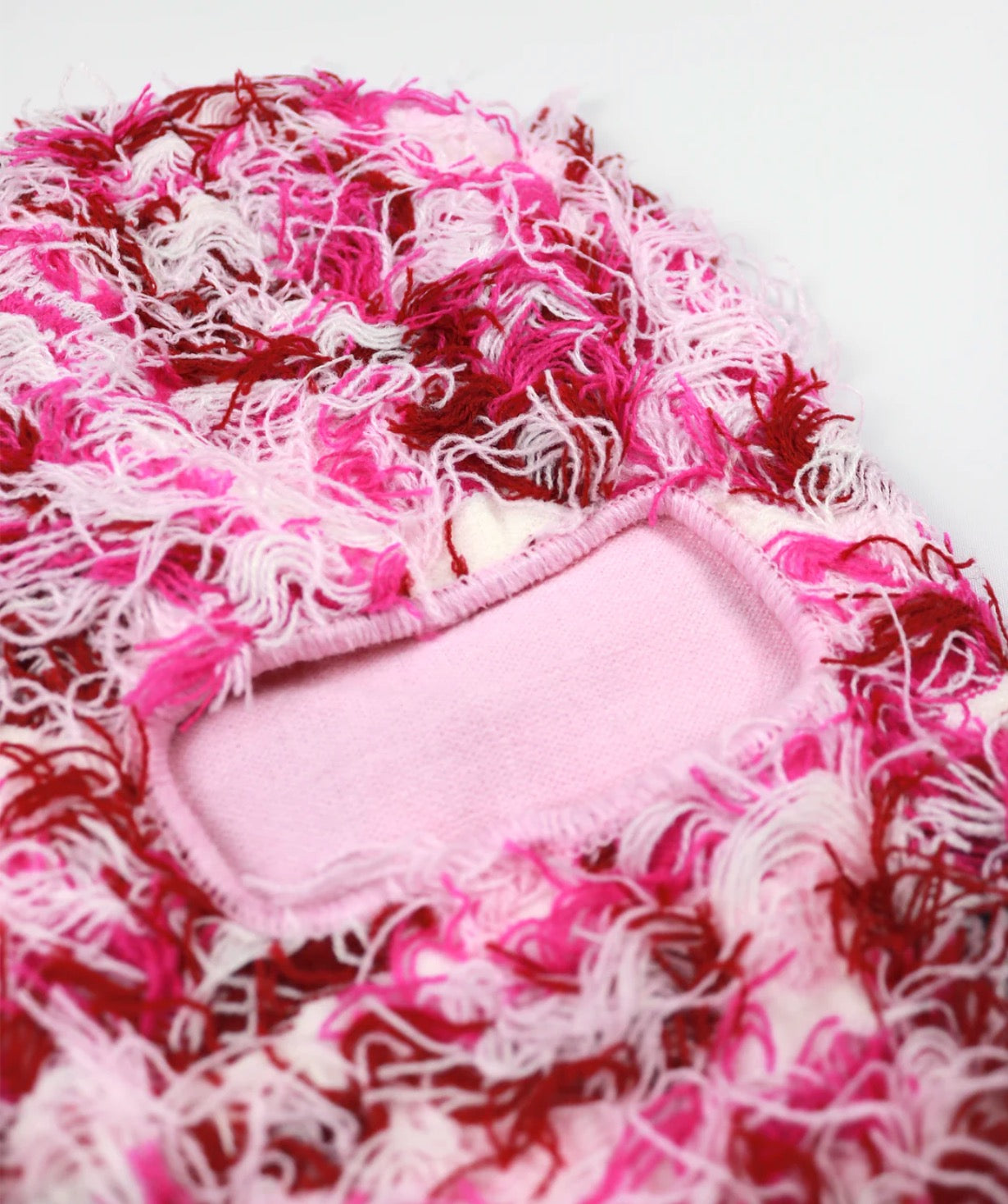 Frayed Pink Balaclava