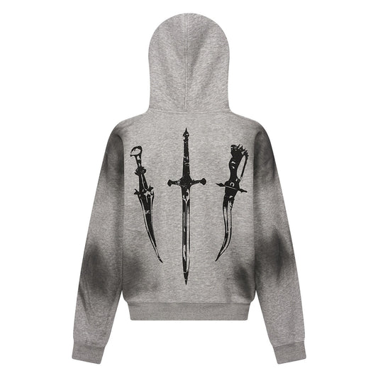 Grey Blades Hoodie