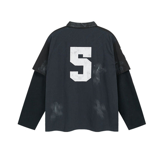 Black&Blue Polo Long Sleeve