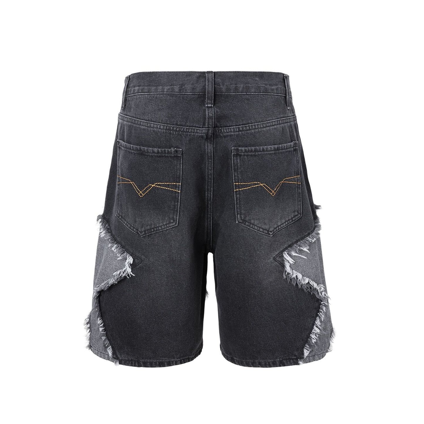 Schwarze Texas Shorts Jeans