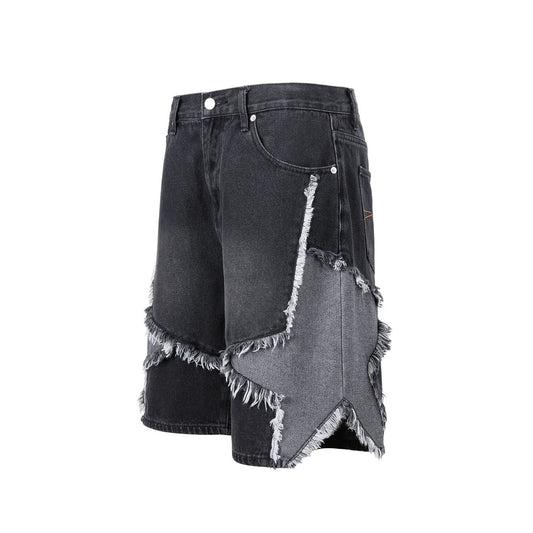 Schwarze Texas Shorts Jeans