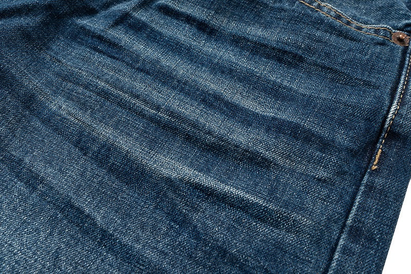 Blaue Baggy-Jeans