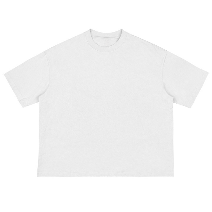 Weißes T-Shirt mit kastiger Passform