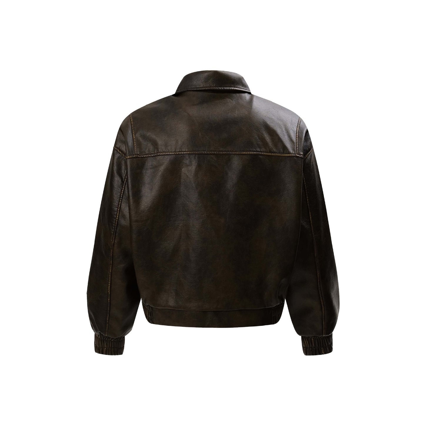 Braune Lederjacke