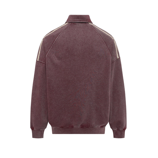 Roter Polo-Hoodie