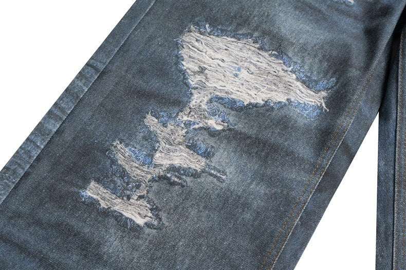 Illusion Zerrissene Baggy Jeans
