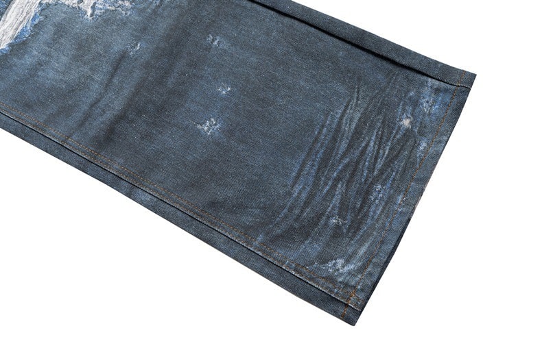 Illusion Zerrissene Baggy Jeans