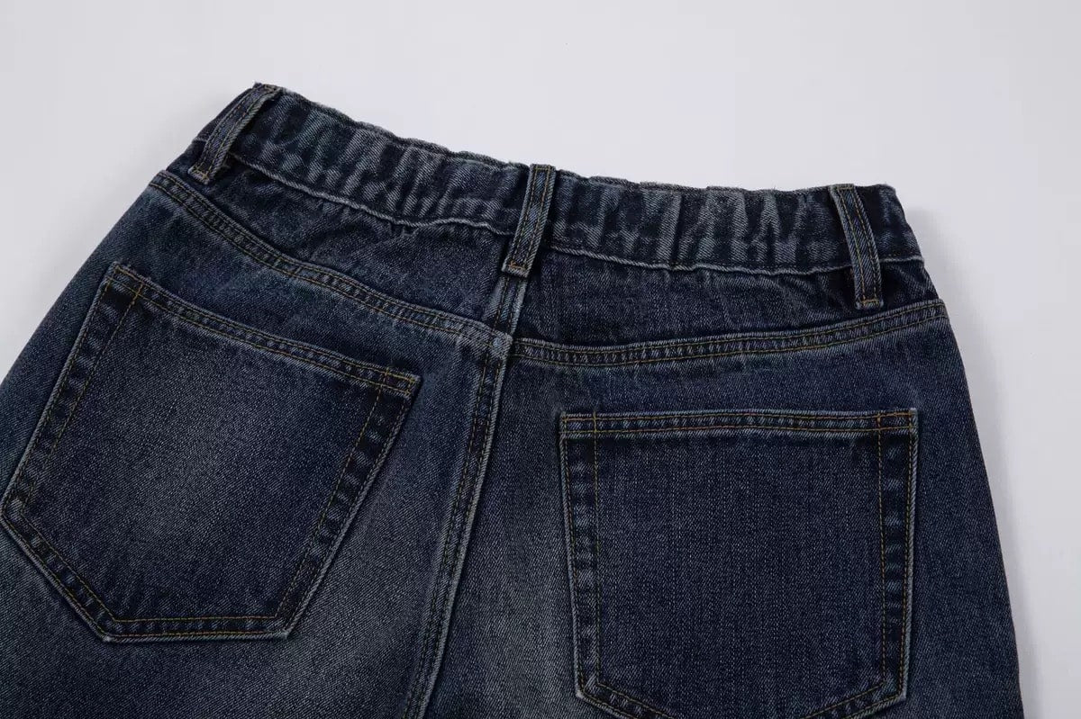 Geschnürte Baggy Jeans