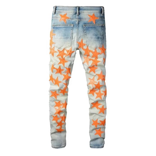 Orange Star Jeans