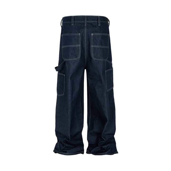 Baggy-Jeans aus Raw Denim