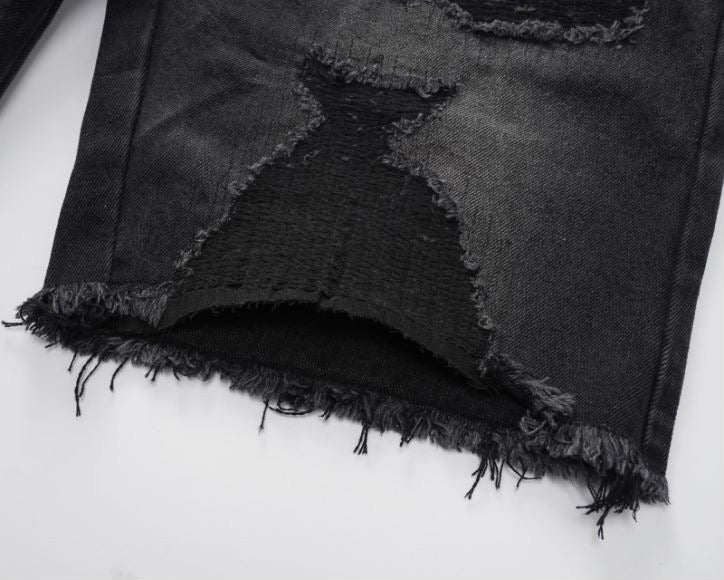 Schwarze Rocket Shorts Jeans