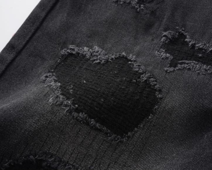 Schwarze Rocket Shorts Jeans