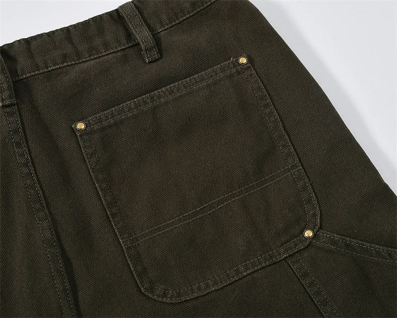 Olive Shorts Jeans