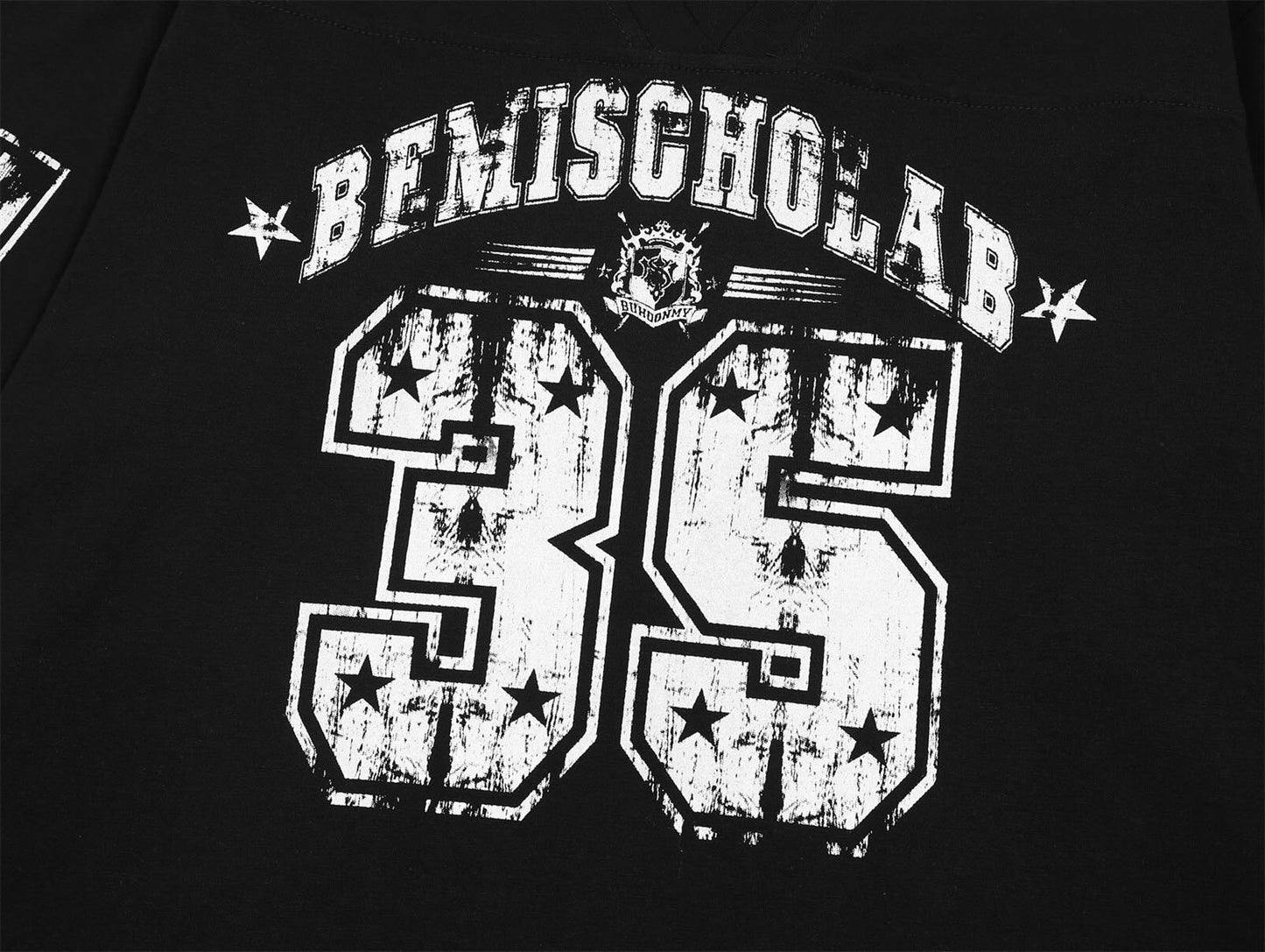 Schwarzes Turbo-Langarmshirt