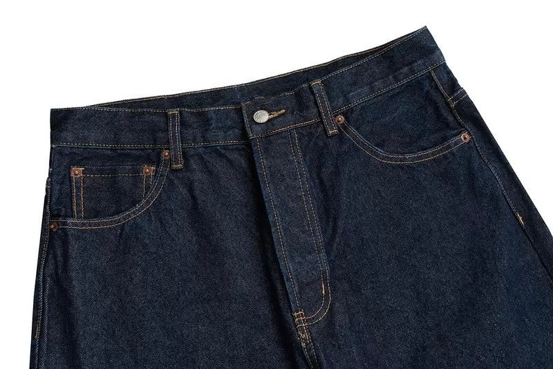 Raw Denim Schlagjeans