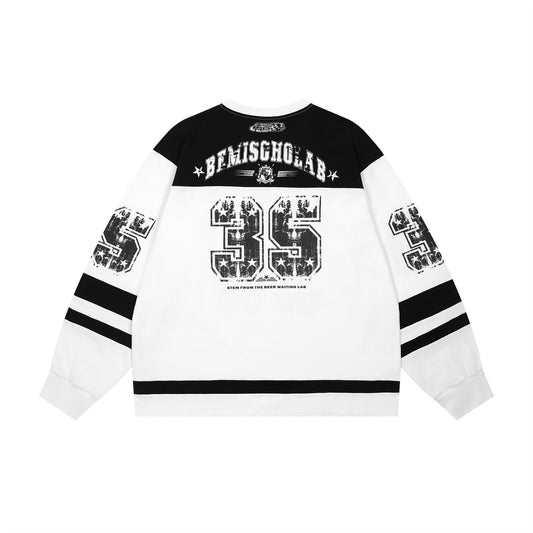 Weißes Turbo-Langarmshirt