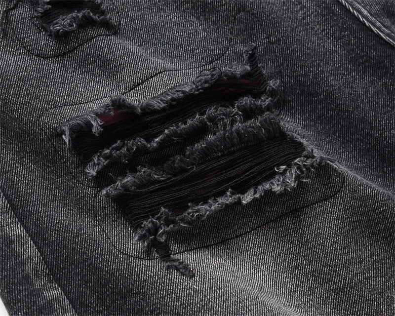 Black Color Shorts Jeans