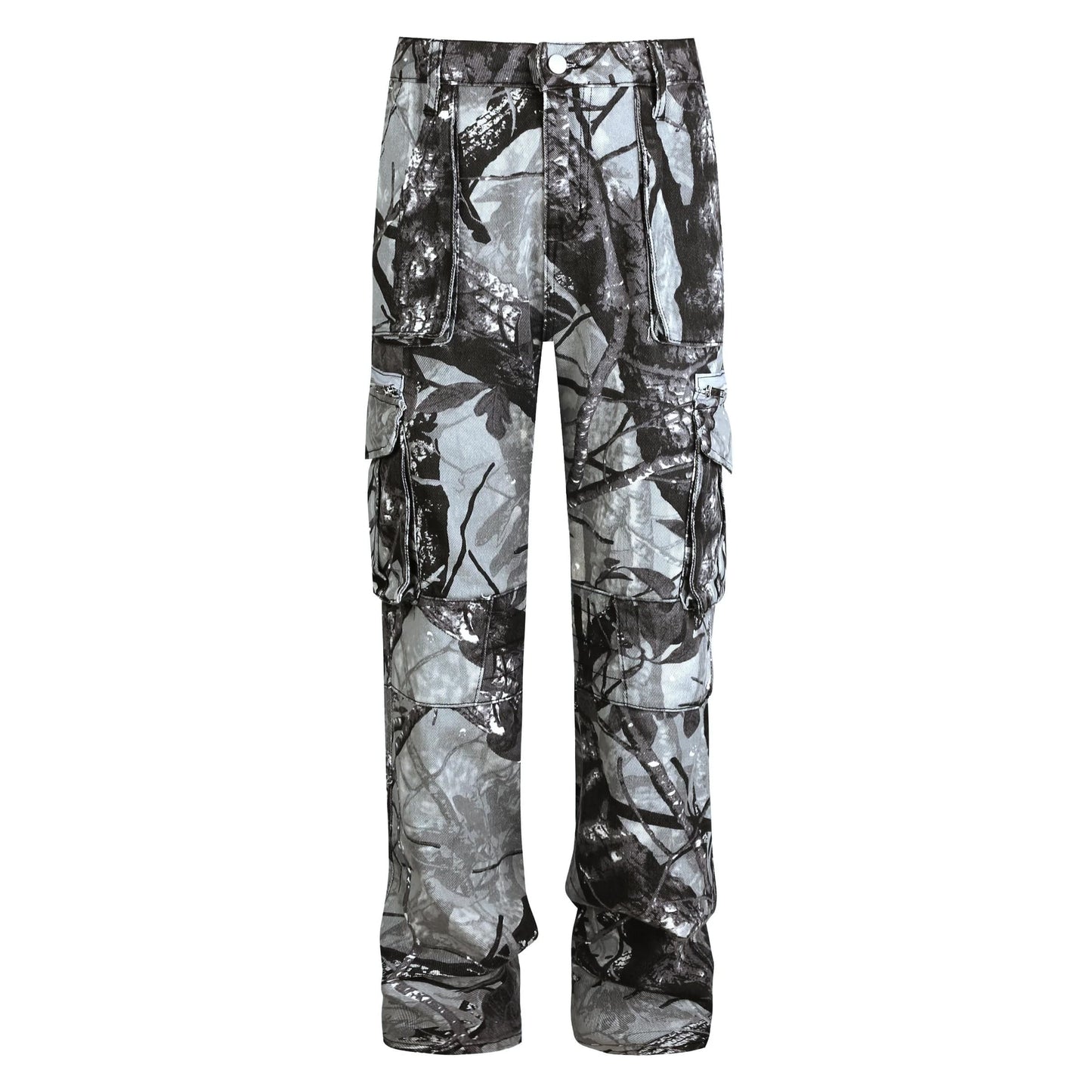 Grey Forest Flare Jeans