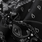 Schwarze Bandana-Badeshorts