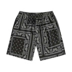 Schwarze Bandana-Badeshorts