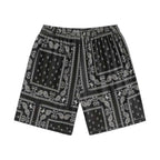 Schwarze Bandana-Badeshorts