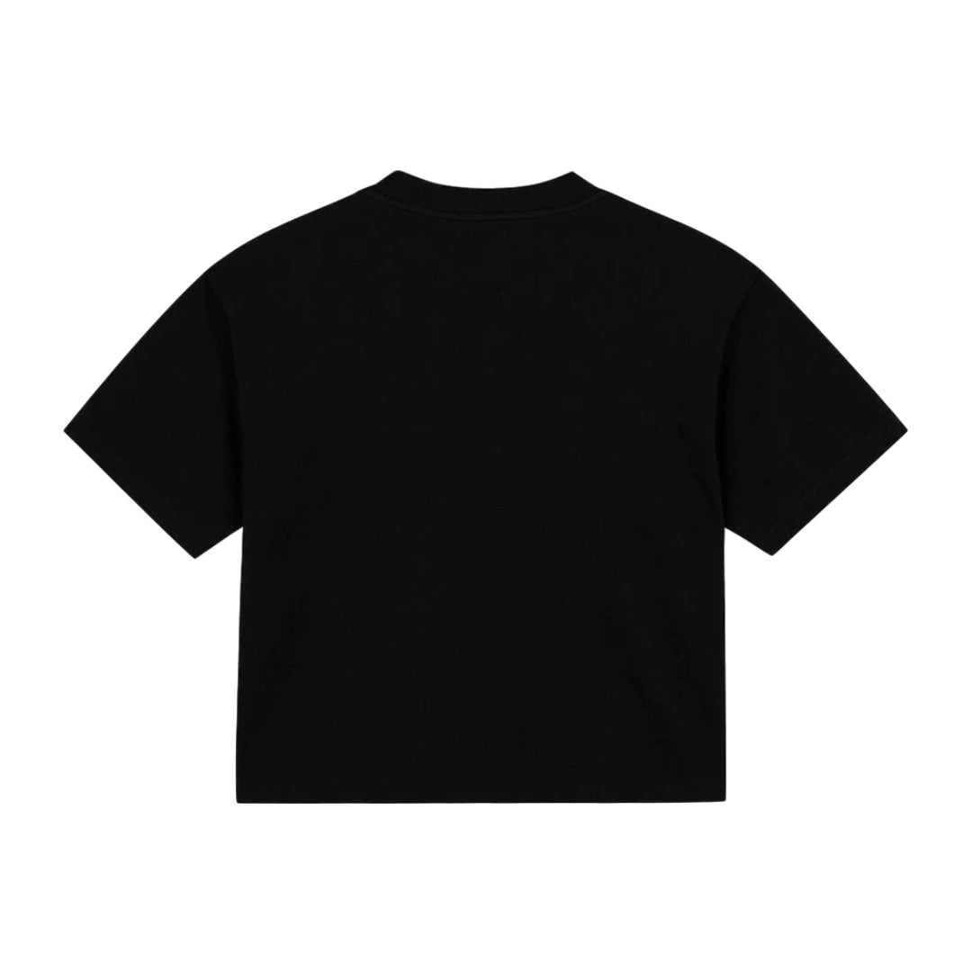 Black Cut Boxy Fit T-shirt
