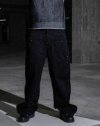 Black Rivet Baggy Jeans