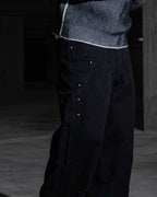 Black Rivet Baggy Jeans