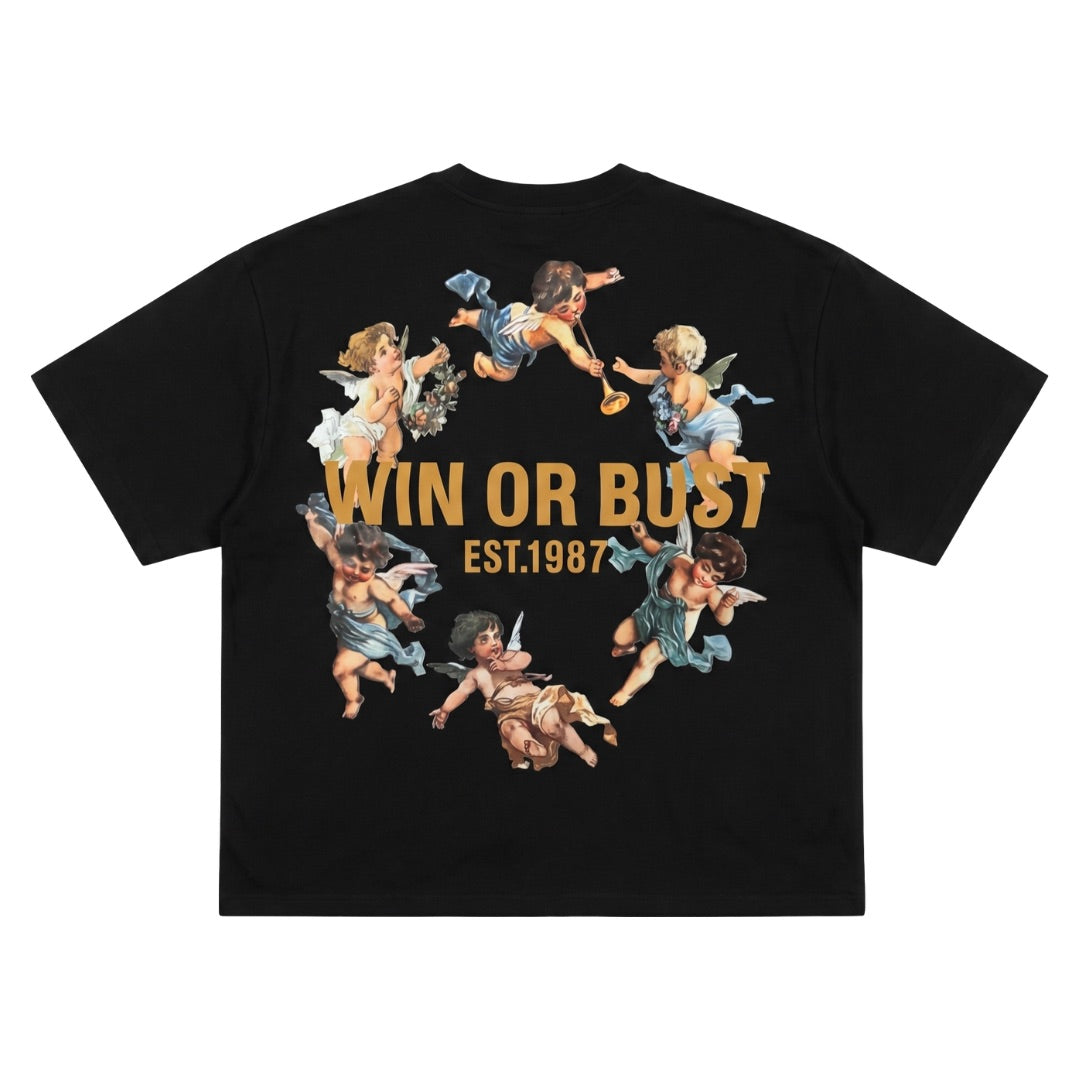 Black Angles Boxy Fit T-shirt