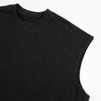 Black Boxy Fit Tank Top