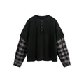 Black Checkers Long Sleeve