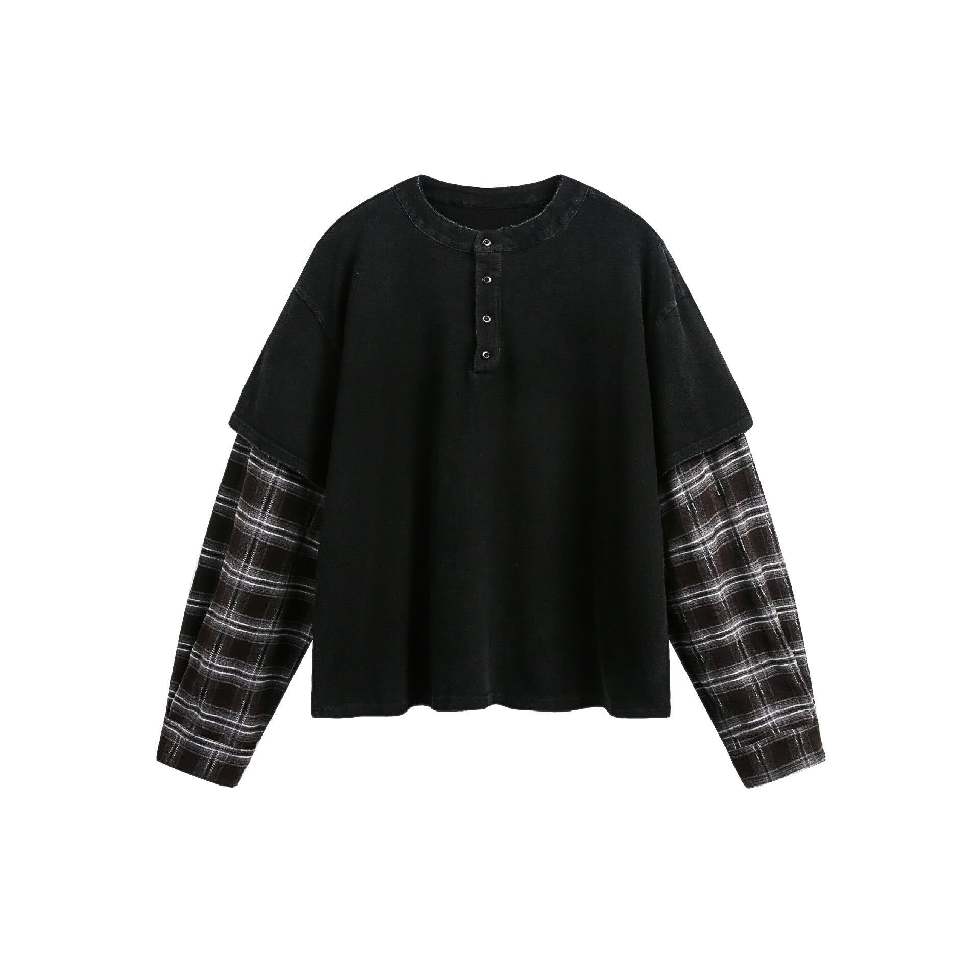 Black Checkers Long Sleeve