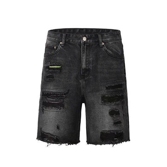 Black Color Shorts Jeans