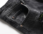 Black Color Shorts Jeans