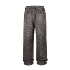 Black Crystal Baggy Jeans