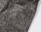 Black Crystal Baggy Jeans