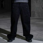 Black Rivet Baggy Jeans