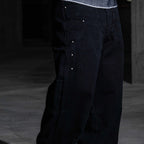 Black Rivet Baggy Jeans