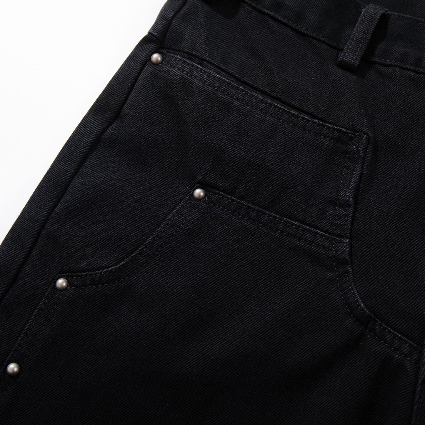 Black Rivet Baggy Jeans